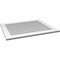 Ekena Millwork Vertical Surface Mount PVC Gable Vent: Non-Functional, w/3-1/2"W x 1"H, Standard Frame, 36"W x 30"H GVPVE36X3001SN - alternate 2